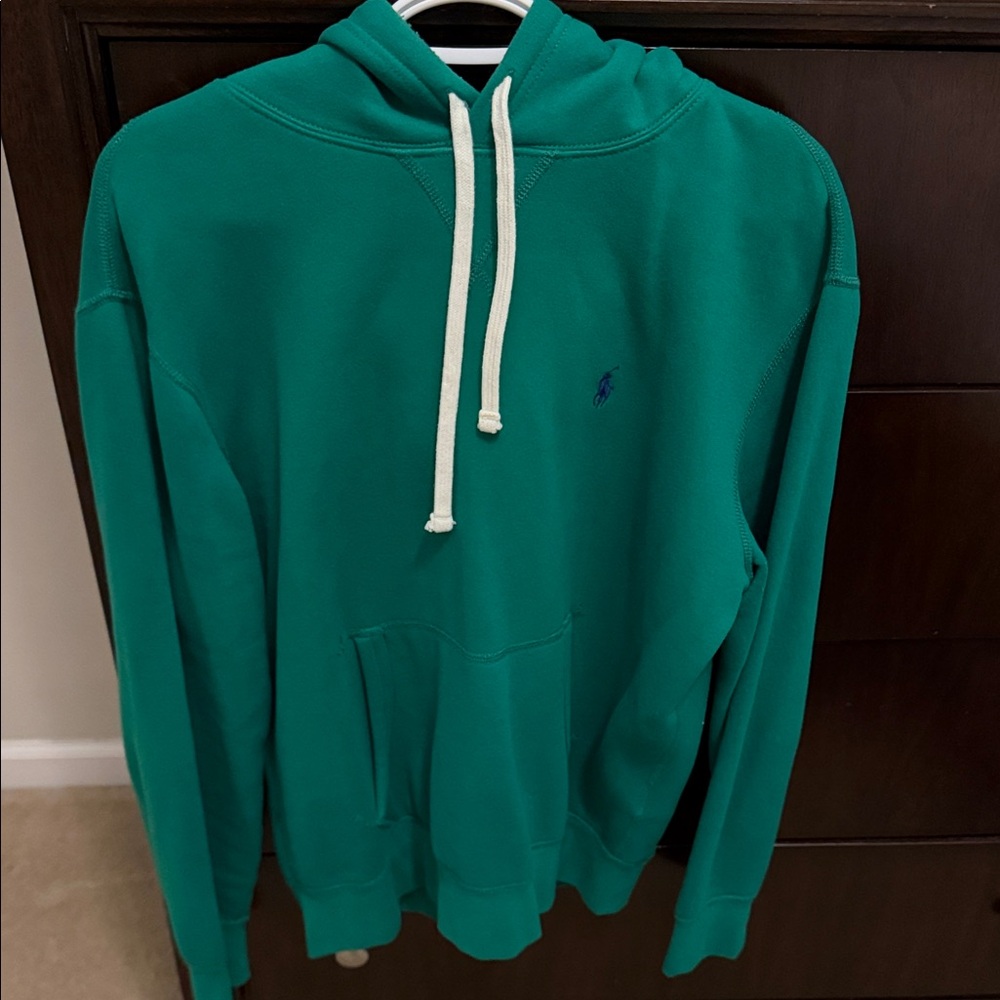 Polo Ralph Lauren Green Hoodie with Embroidered Logo medium